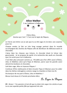 Lettre de paques